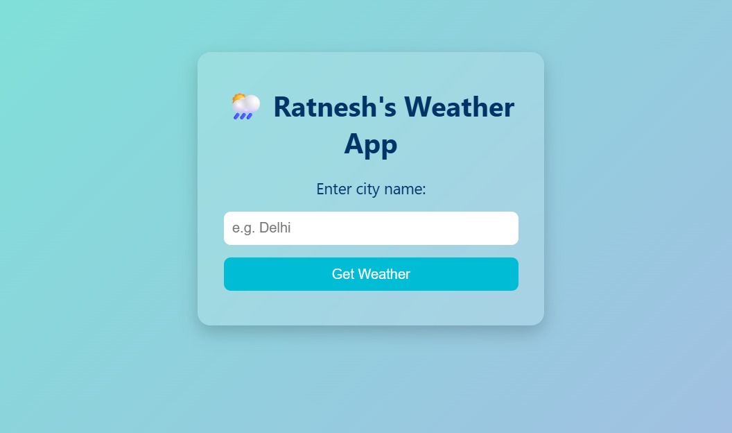 Weather Forecasting